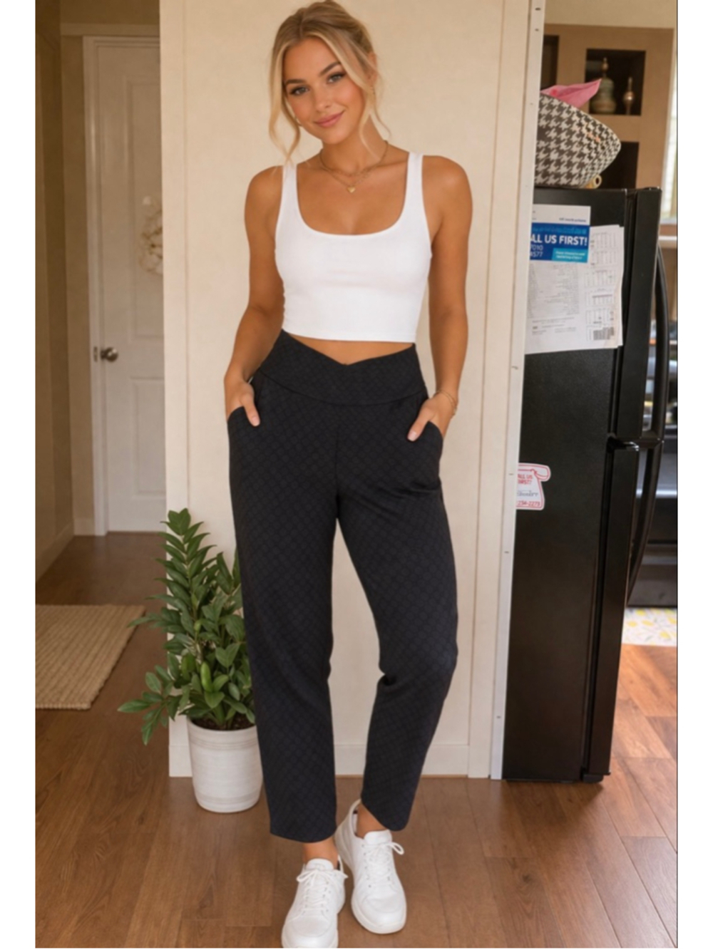 Women's SWING CONTROL Black Ankle & Cropped Pants Size 0
